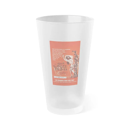 THE NAKED WITCH 1961 Movie Poster - Frosted Pint Glass 16oz 16oz Frosted - Go Mug Yourself