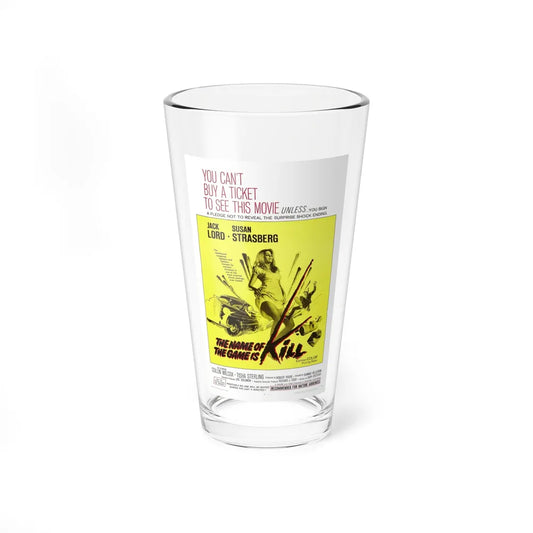 THE NAME OF THE GAME IS KILL 1968 Movie Poster - Pint Glass 16oz-16oz-Go Mug Yourself