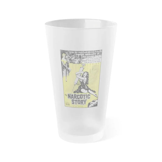 THE NARCOTICS STORY 1958 Movie Poster - Frosted Pint Glass 16oz Default Title - Go Mug Yourself