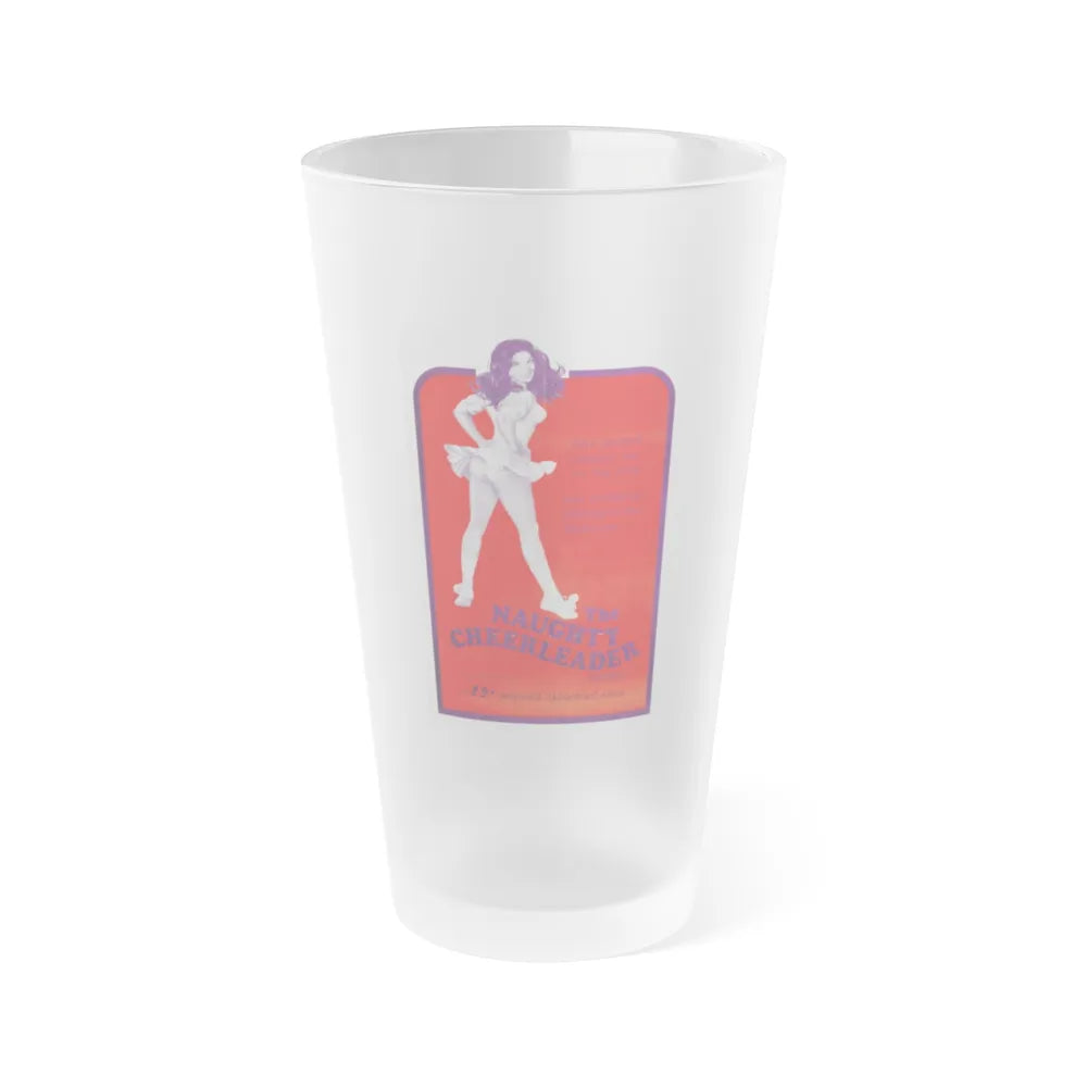 THE NAUGHTY CHEERLEADER 1970 Movie Poster - Frosted Pint Glass 16oz-16oz-Frosted-Go Mug Yourself