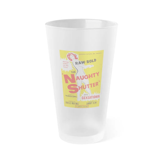 THE NAUGHTY SHUTTER 1963 Movie Poster - Frosted Pint Glass 16oz-Go Mug Yourself