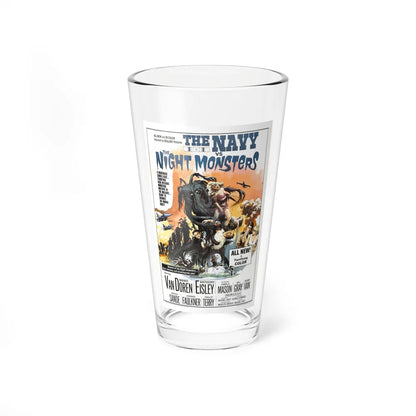 THE NAVY VS THE NIGHT MONSTERS 1966 Movie Poster - Pint Glass 16oz-16oz-Go Mug Yourself