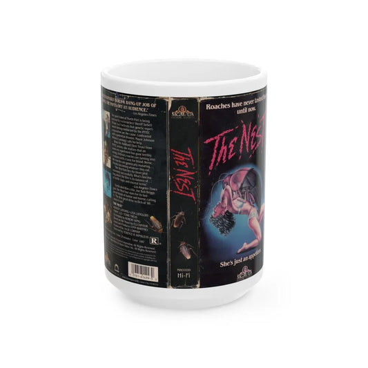 THE NEST (VHS COVER) - White Coffee Mug-15oz-Go Mug Yourself