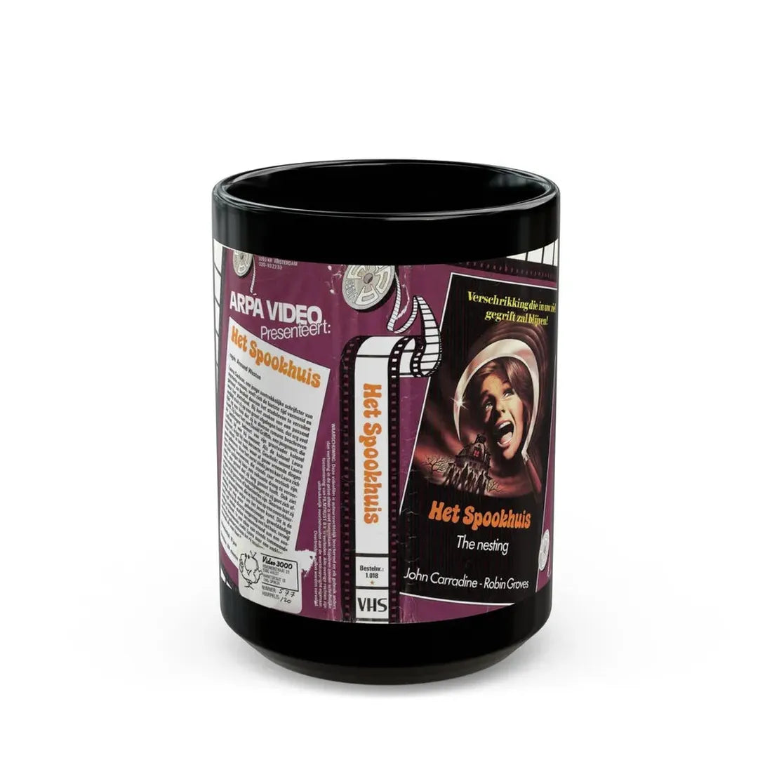 THE NESTING GERMAN (VHS COVER) - Black Coffee Mug 15oz - Go Mug Yourself