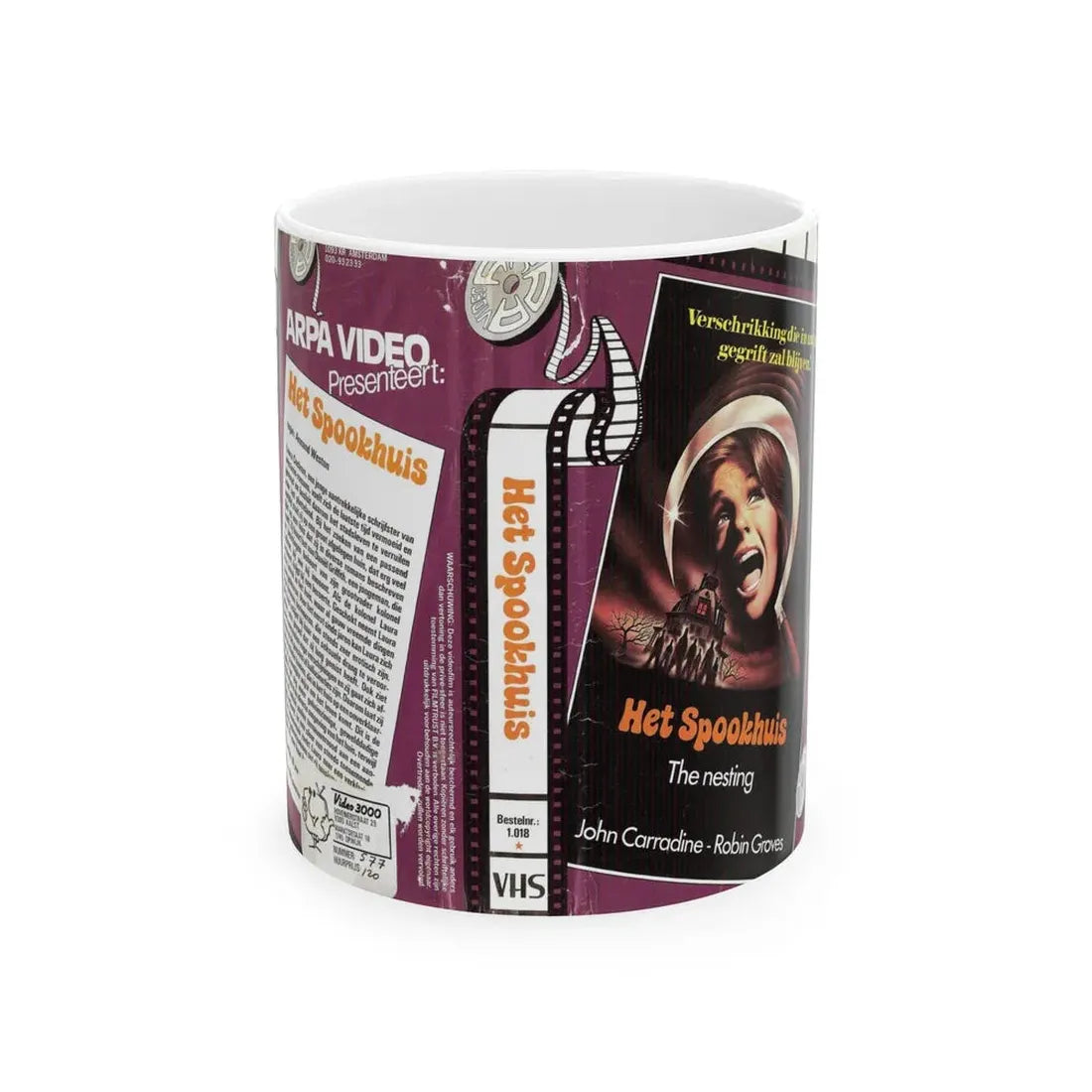 THE NESTING GERMAN (VHS COVER) - White Coffee Mug 11oz - Go Mug Yourself
