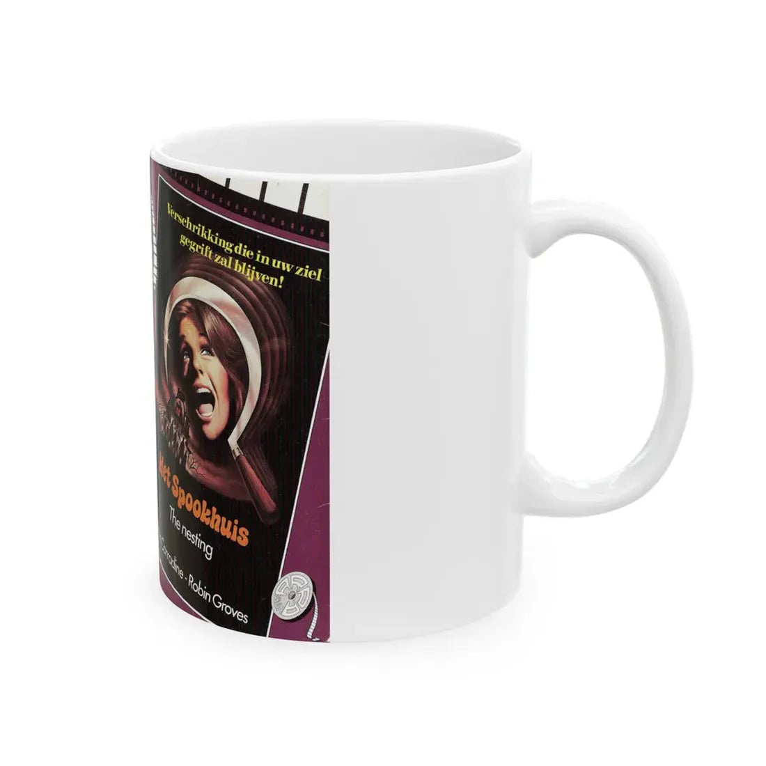 THE NESTING GERMAN (VHS COVER) - White Coffee Mug - Go Mug Yourself