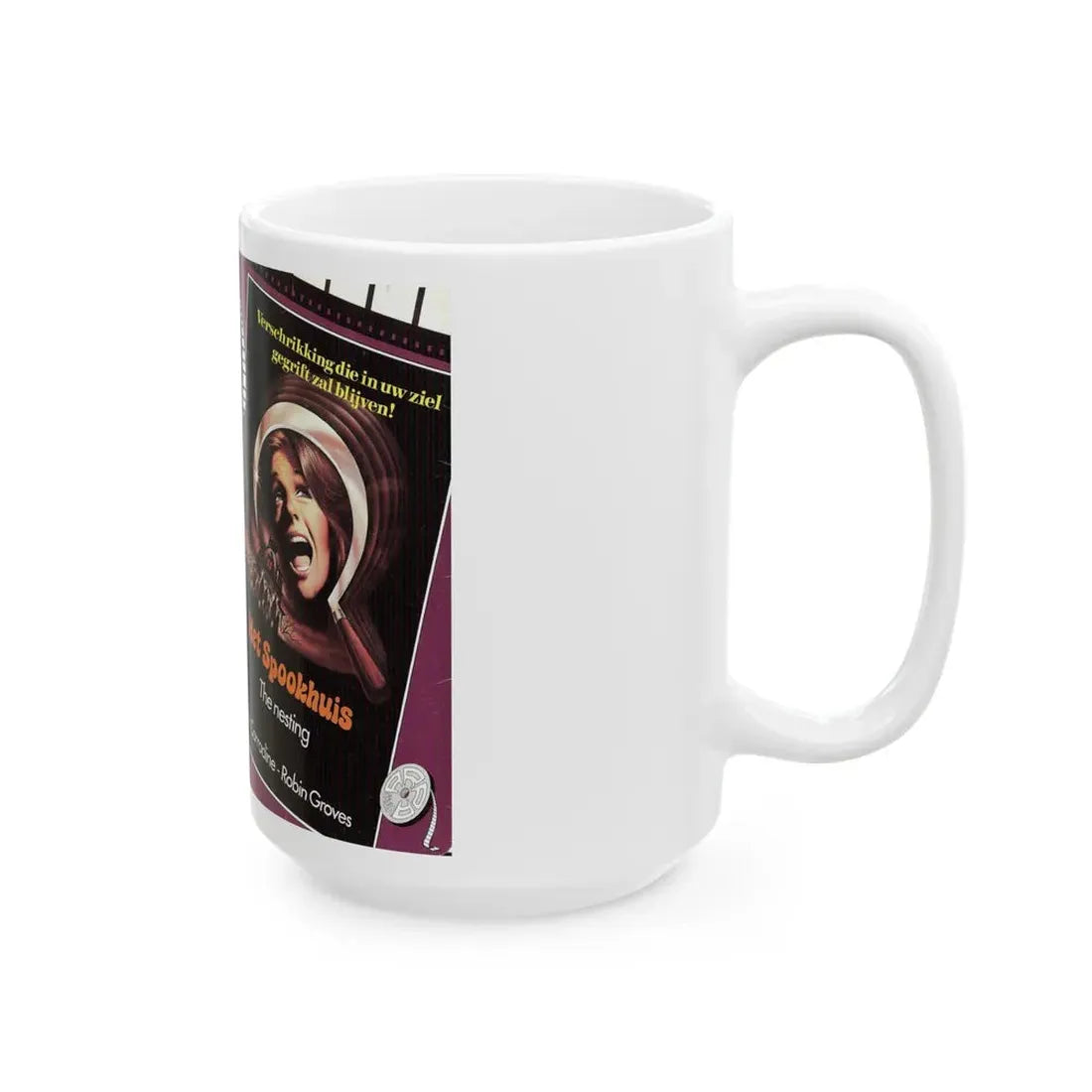 THE NESTING GERMAN (VHS COVER) - White Coffee Mug - Go Mug Yourself
