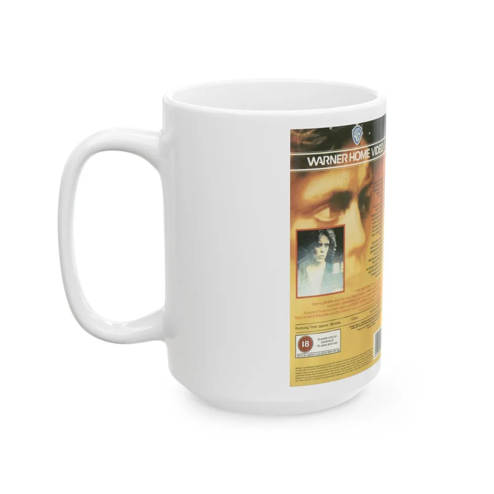 THE NESTING WARNER HOME VIDEO (VHS COVER) - White Coffee Mug-Go Mug Yourself