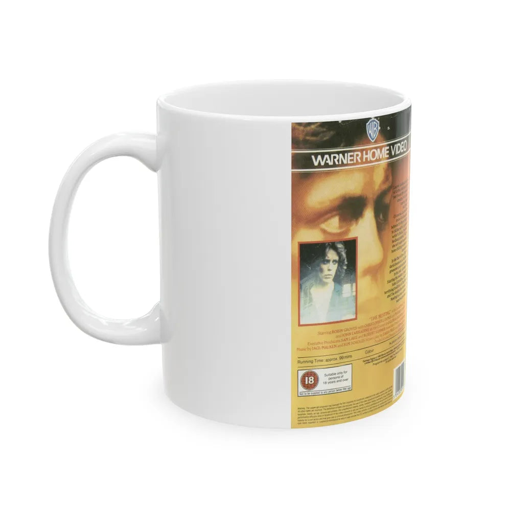 THE NESTING WARNER HOME VIDEO (VHS COVER) - White Coffee Mug-Go Mug Yourself