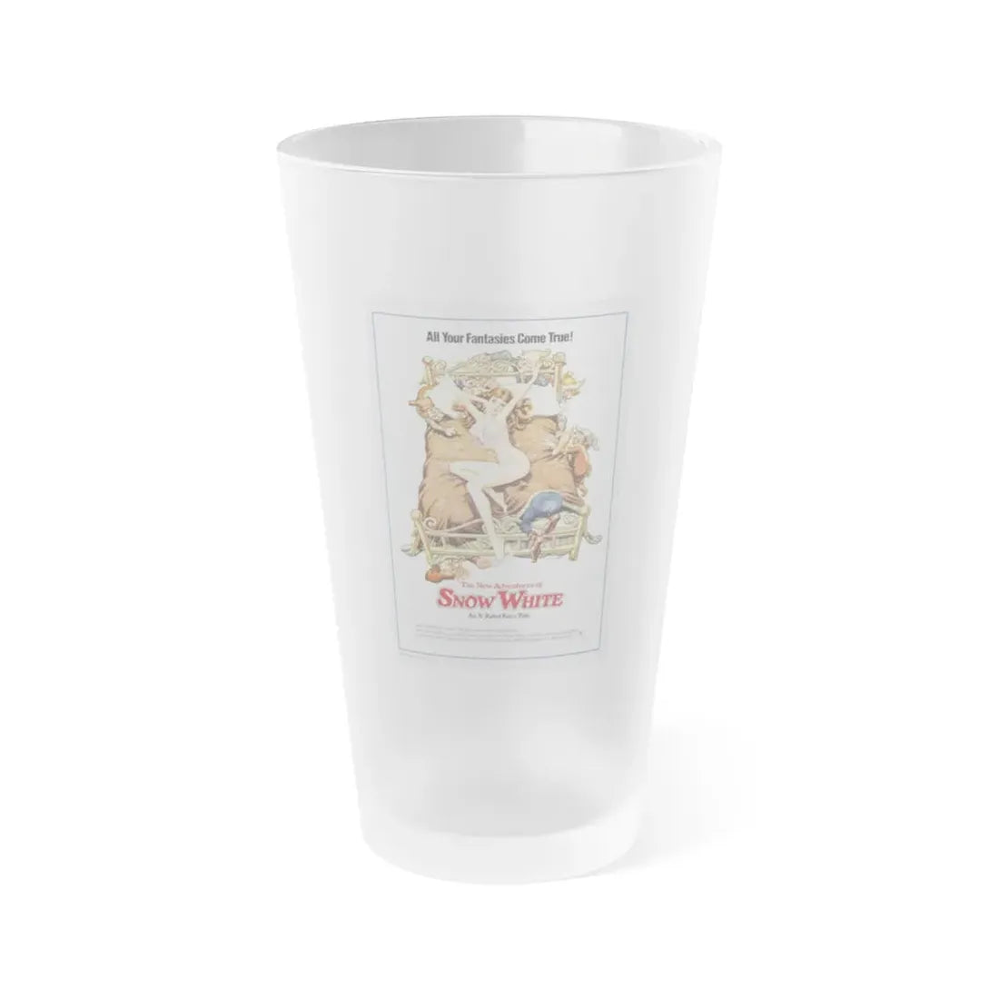 THE NEW ADVENTURES OF SNOW WHITE 1969 Movie Poster - Frosted Pint Glass 16oz Default Title - Go Mug Yourself
