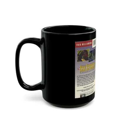 THE NEW BARBARIANS FRED WILLIAMSON (VHS COVER) - Black Coffee Mug - Go Mug Yourself