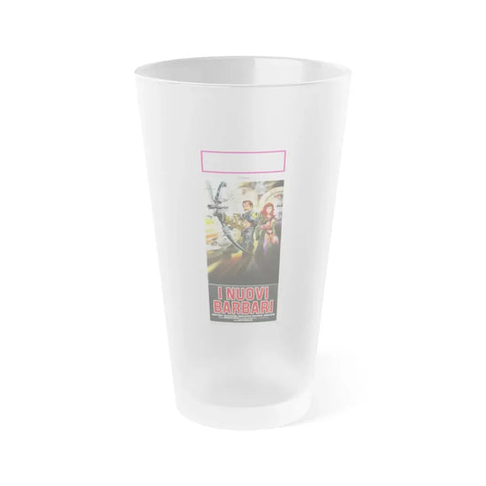 THE NEW BARBARIANS (ITALIAN) 1983 Movie Poster - Frosted Pint Glass 16oz Default Title - Go Mug Yourself