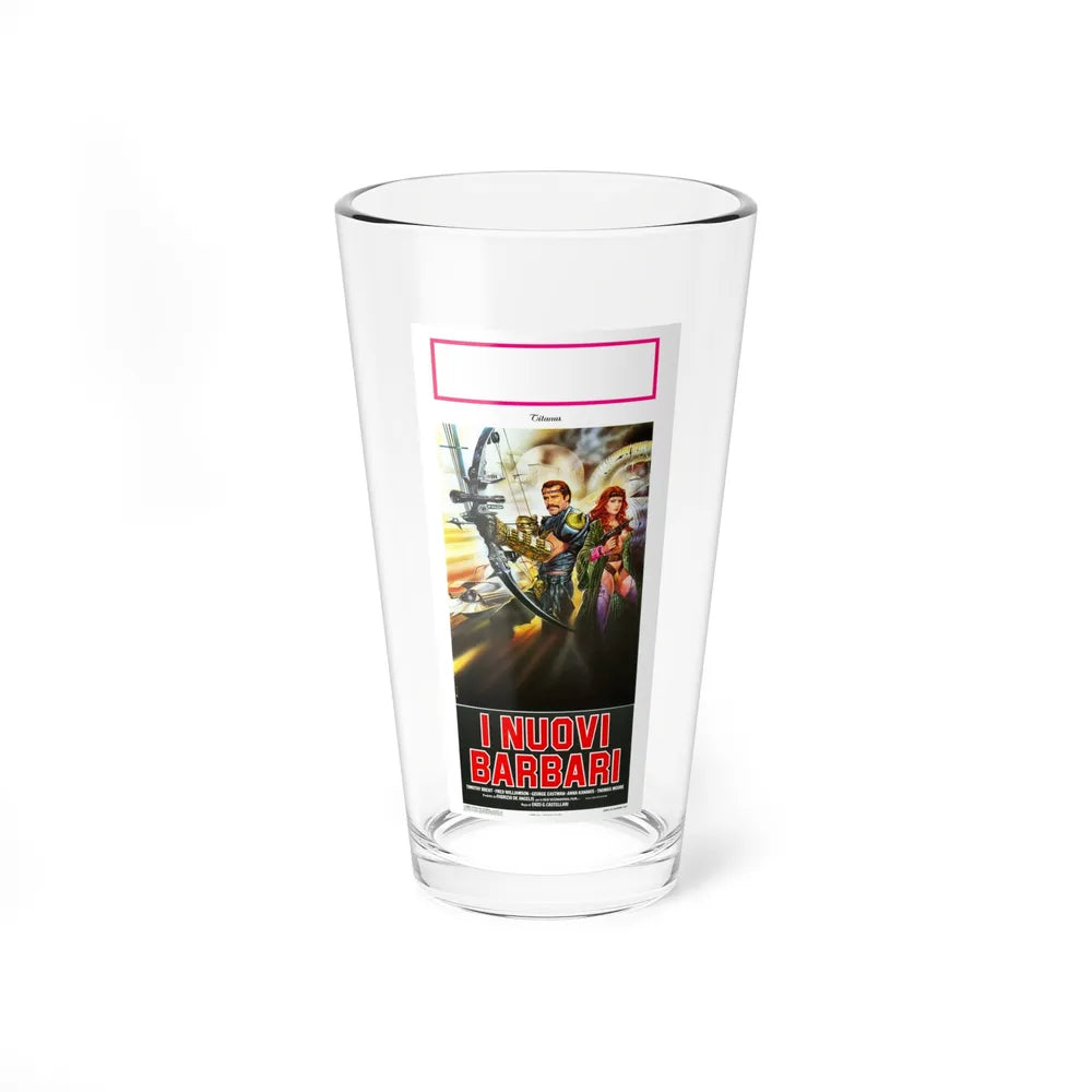 THE NEW BARBARIANS (ITALIAN) 1983 Movie Poster - Pint Glass 16oz-16oz-Go Mug Yourself