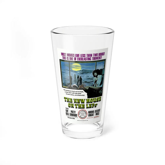 THE NEW HOUSE ON THE LEFT (NIGHT TRAIN MURDERS) 1975 Movie Poster - Pint Glass 16oz-16oz-Go Mug Yourself