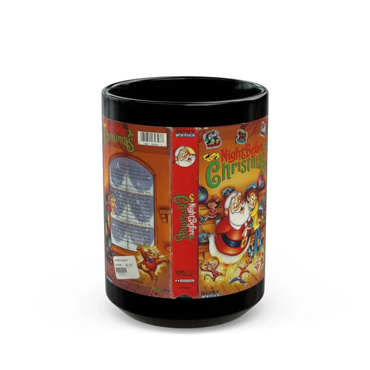THE NIGHT BEFORE CHRISTMAS (VHS COVER) - Black Coffee Mug 15oz - Go Mug Yourself