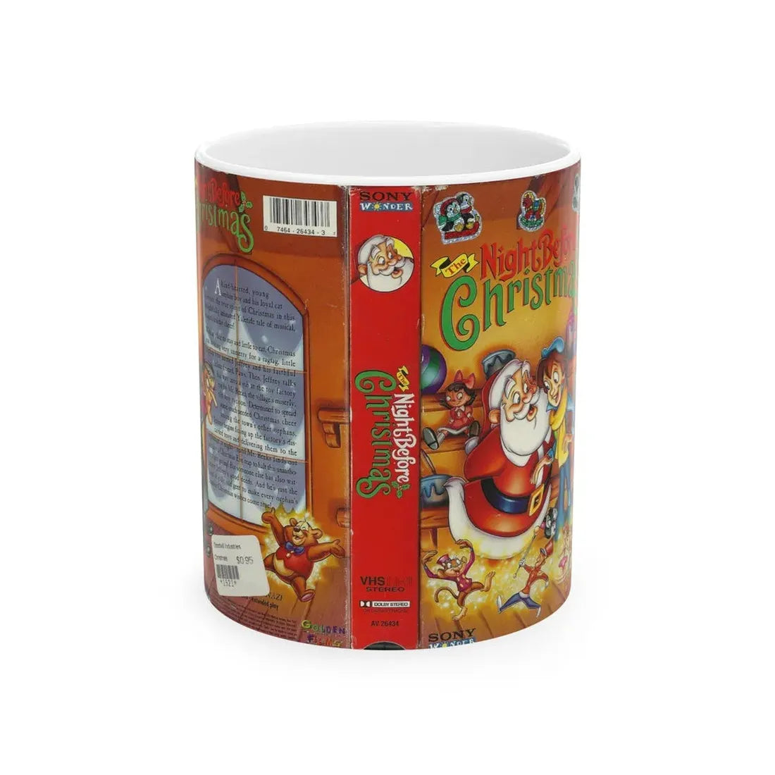 THE NIGHT BEFORE CHRISTMAS (VHS COVER) - White Coffee Mug 11oz - Go Mug Yourself