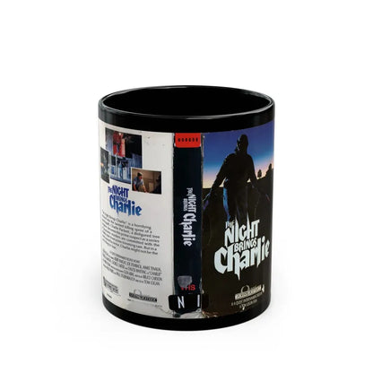 THE NIGHT BRINGS CHARLIE (VHS COVER) - Black Coffee Mug 11oz - Go Mug Yourself