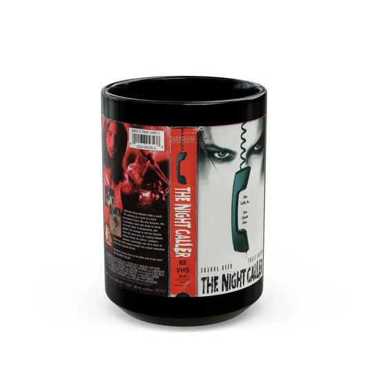 THE NIGHT CALLER (VHS COVER) - Black Coffee Mug 15oz - Go Mug Yourself