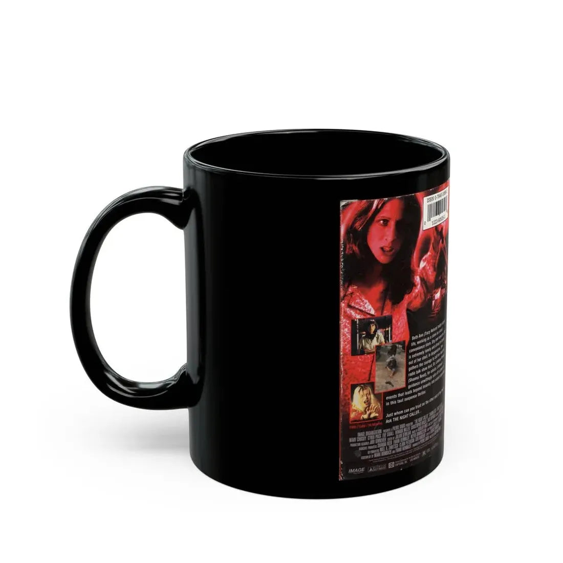THE NIGHT CALLER (VHS COVER) - Black Coffee Mug - Go Mug Yourself