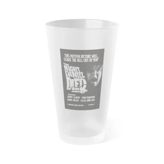 THE NIGHT DANIEL DIED (BLOOD STALKERS) 1976 Movie Poster - Frosted Pint Glass 16oz Default Title - Go Mug Yourself