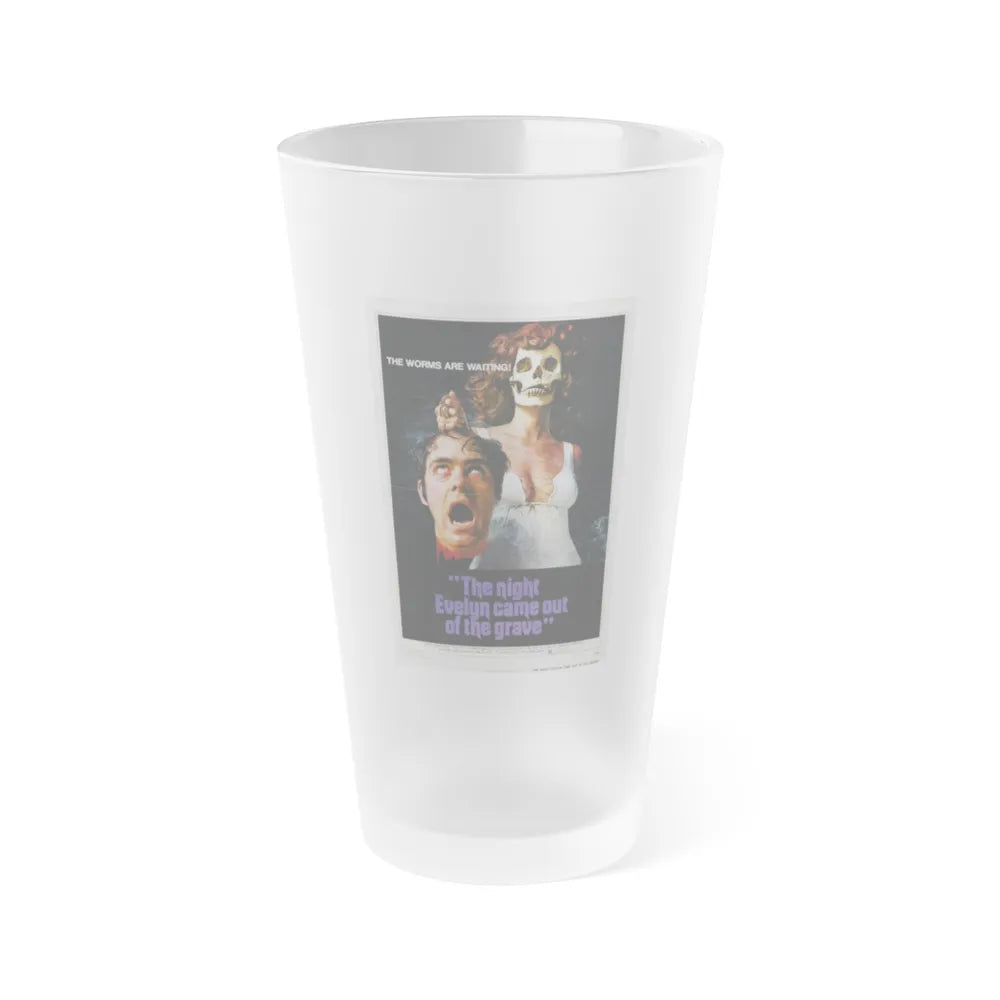 THE NIGHT EVELYN CAME OUT OF THE GRAVE 1971 Movie Poster - Frosted Pint Glass 16oz-Go Mug Yourself