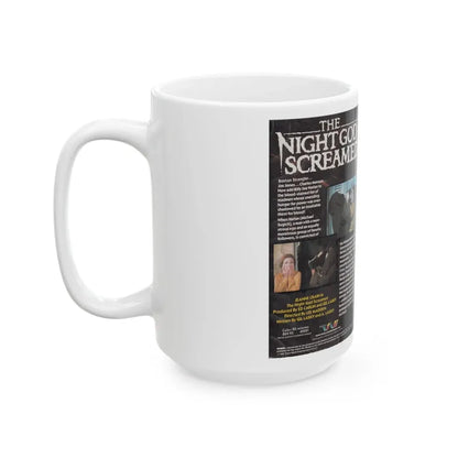 THE NIGHT GOD SCREAMED (VHS COVER) - White Coffee Mug - Go Mug Yourself