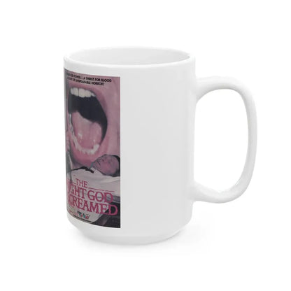 THE NIGHT GOD SCREAMED (VHS COVER) - White Coffee Mug - Go Mug Yourself