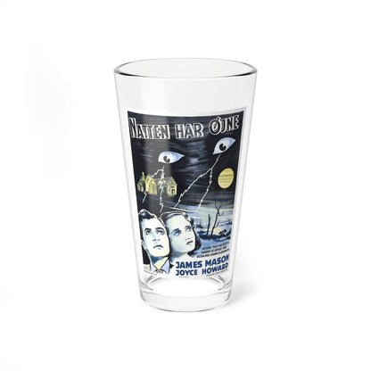 THE NIGHT HAS EYES (SCANDINAVIAN) 1942 Movie Poster - Pint Glass 16oz-16oz-Go Mug Yourself