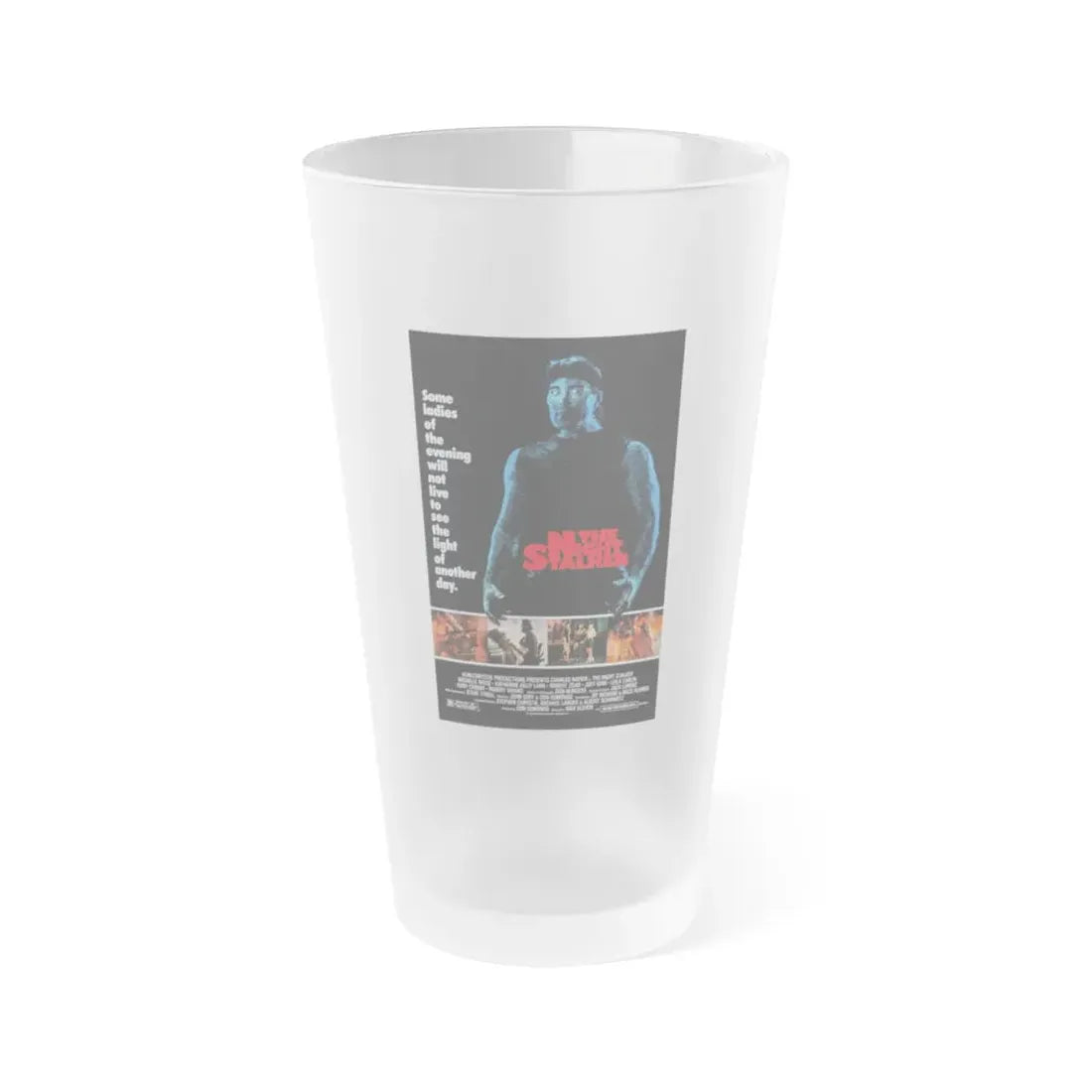 THE NIGHT STALKER 1987 Movie Poster - Frosted Pint Glass 16oz Default Title - Go Mug Yourself