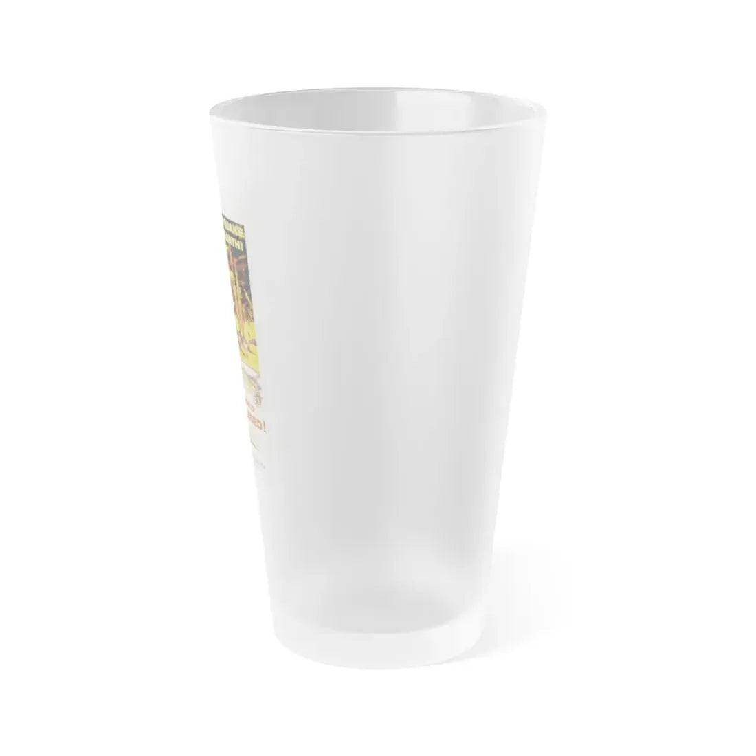 THE NIGHT THE WORLD EXPLODED 1957 Movie Poster - Frosted Pint Glass 16oz - Go Mug Yourself