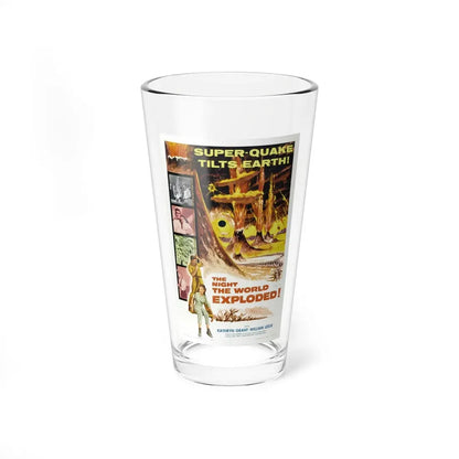 THE NIGHT THE WORLD EXPLODED 1957 Movie Poster - Pint Glass 16oz 16oz - Go Mug Yourself