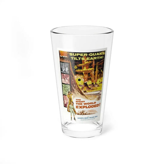 THE NIGHT THE WORLD EXPLODED 1957 Movie Poster - Pint Glass 16oz 16oz - Go Mug Yourself