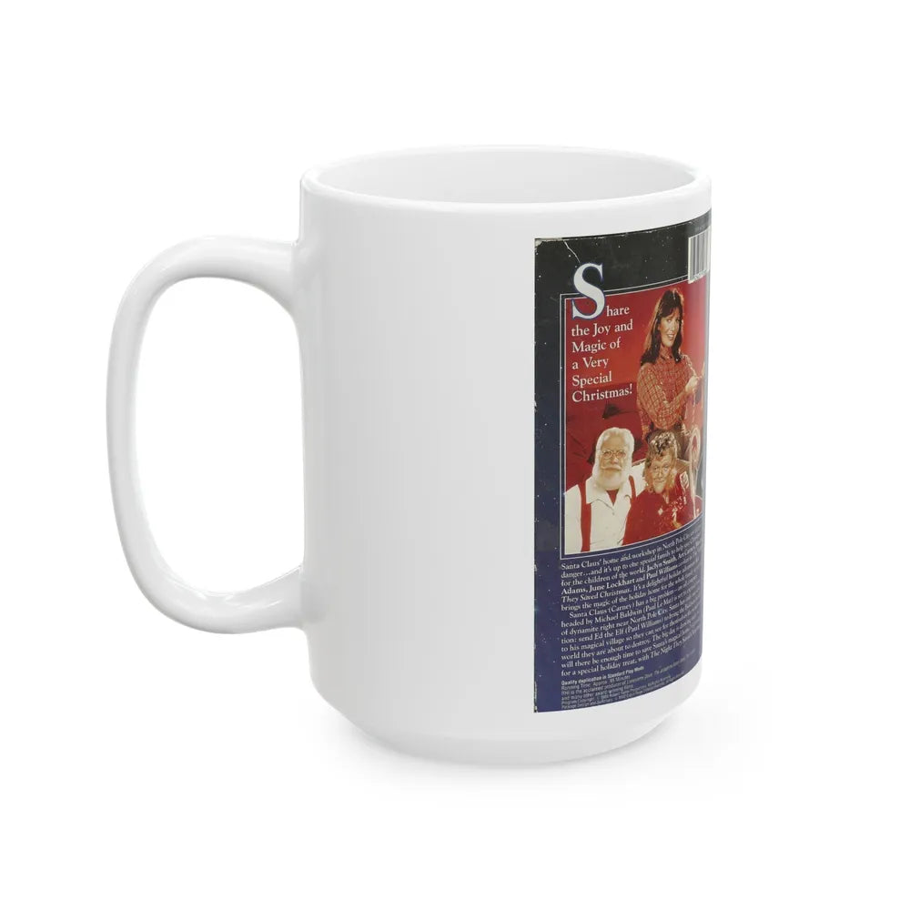 THE NIGHT THEY SAVED CHRISTMAS (VHS COVER) - White Coffee Mug-Go Mug Yourself