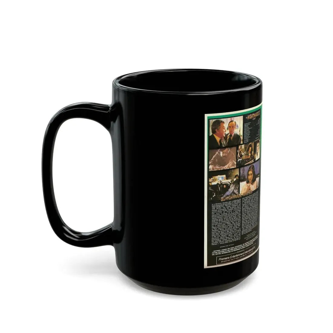 THE NIGHTMARE NEVER ENDS (VHS COVER) - Black Coffee Mug - Go Mug Yourself