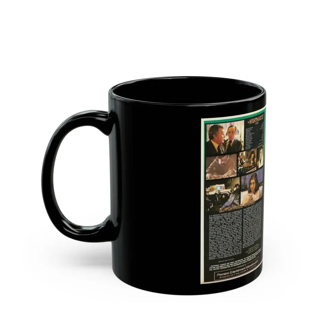 THE NIGHTMARE NEVER ENDS (VHS COVER) - Black Coffee Mug - Go Mug Yourself