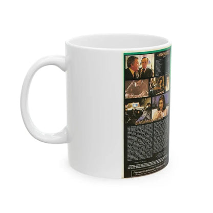 THE NIGHTMARE NEVER ENDS (VHS COVER) - White Coffee Mug - Go Mug Yourself