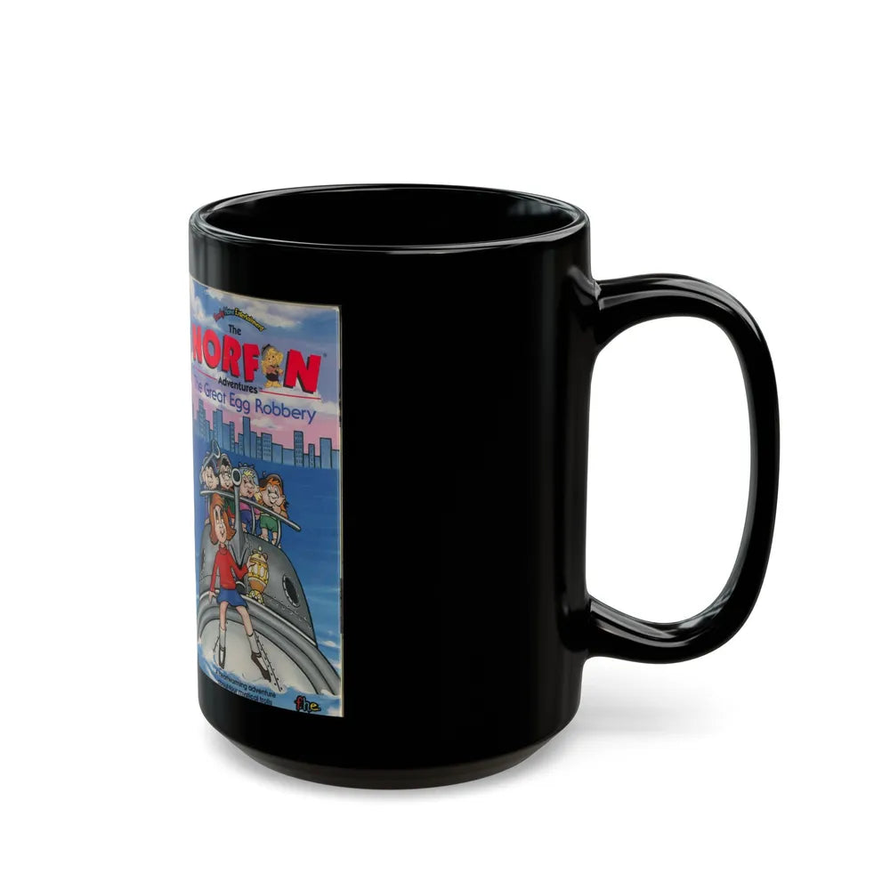 THE NORFIN ADVENTURES THE GREAT EGG ROBBERY (VHS COVER) - Black Coffee Mug-Go Mug Yourself