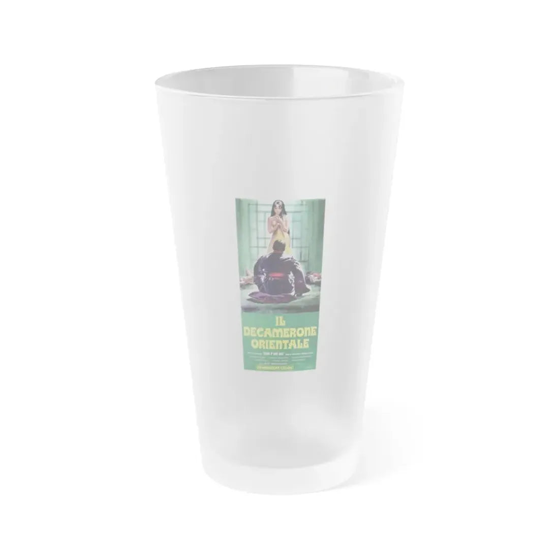 THE NOTORIOUS CONCUBINES (ITALIAN) 1968 Movie Poster - Frosted Pint Glass 16oz Default Title - Go Mug Yourself