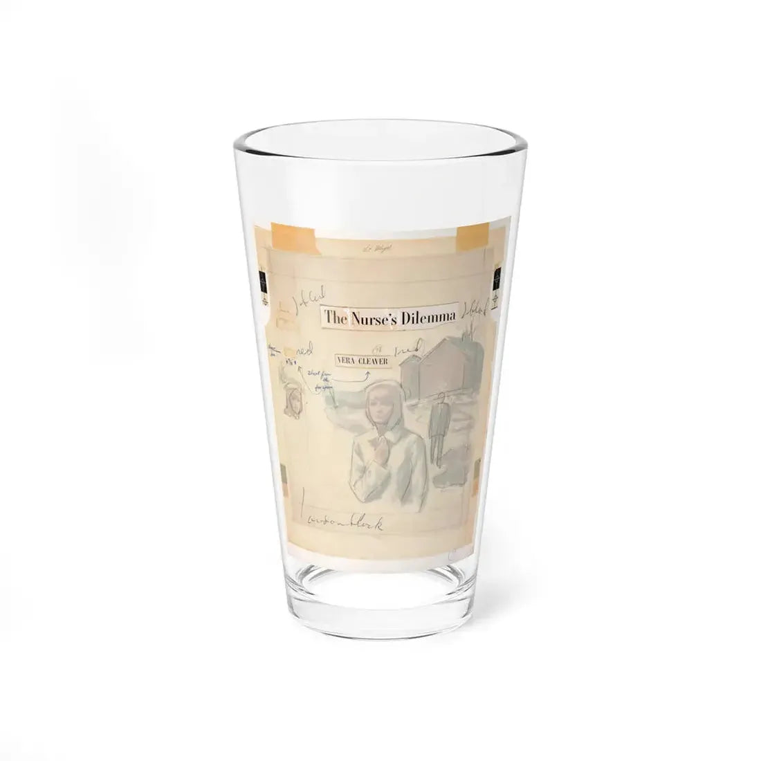 The Nurse's Dilemma by Vera Cleaver (Avalon Books, 1966) - Pint Glass 16oz 16oz - Go Mug Yourself