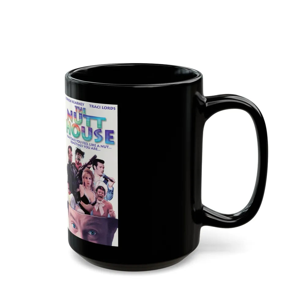 THE NUTT HOUSE (VHS COVER) - Black Coffee Mug-Go Mug Yourself