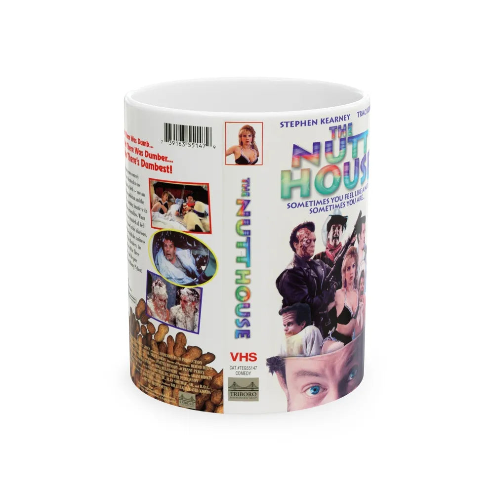 THE NUTT HOUSE (VHS COVER) - White Coffee Mug-11oz-Go Mug Yourself