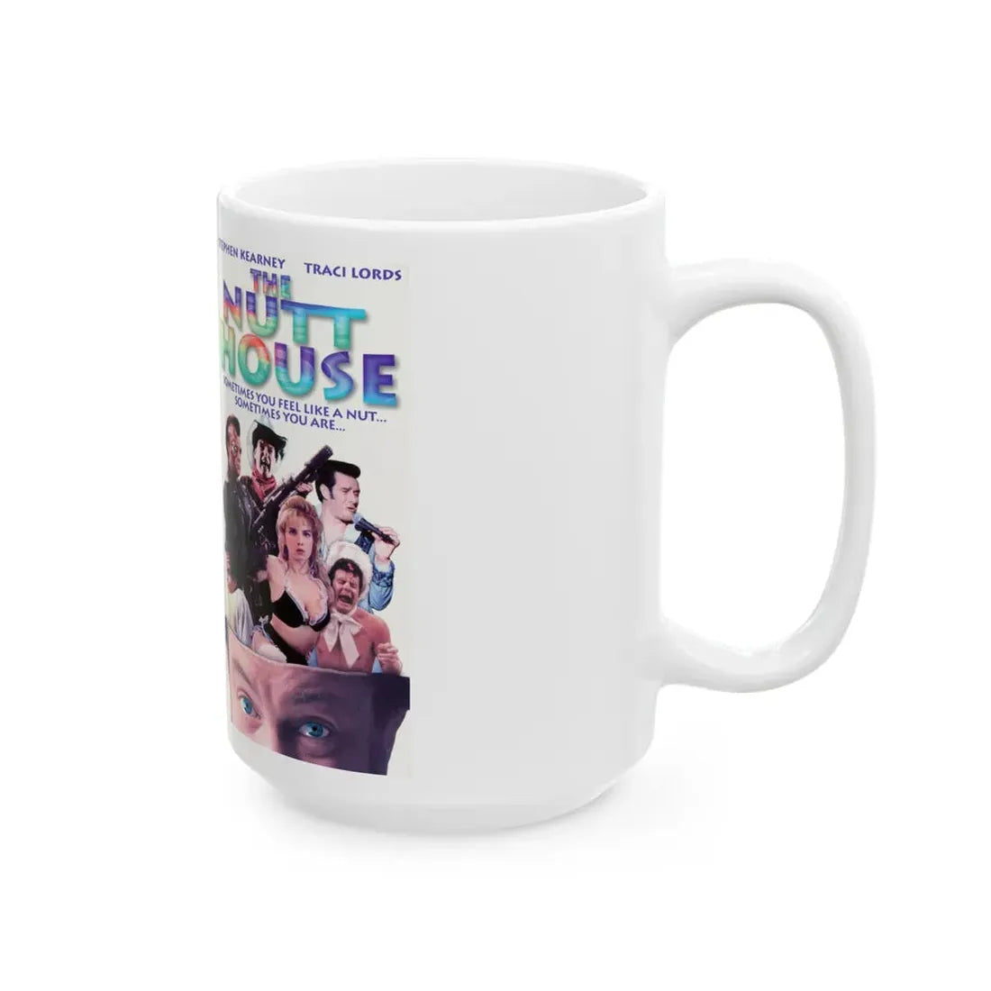 THE NUTT HOUSE (VHS COVER) - White Coffee Mug - Go Mug Yourself