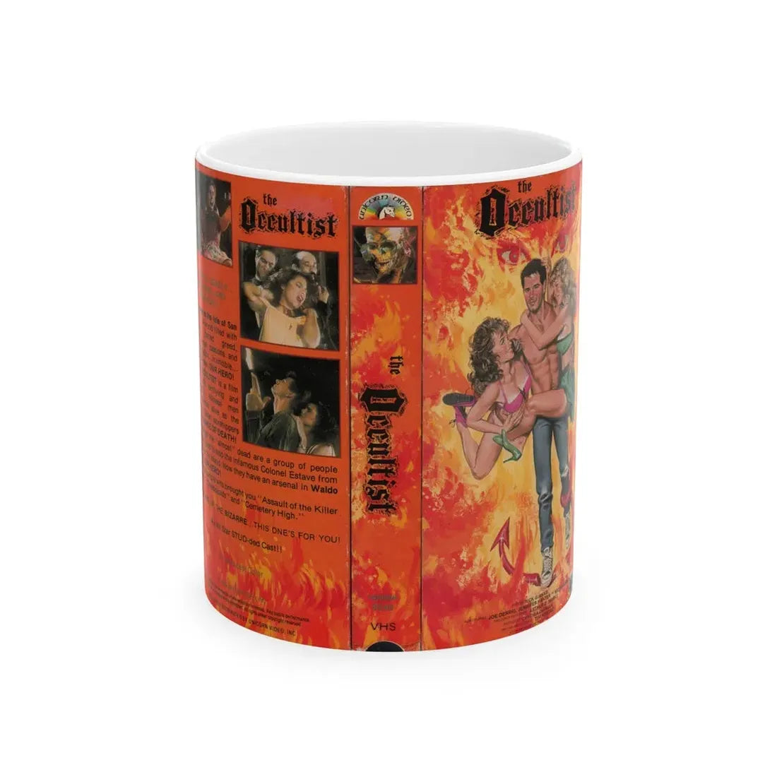 THE OCCULTIST (VHS COVER) - White Coffee Mug 11oz - Go Mug Yourself
