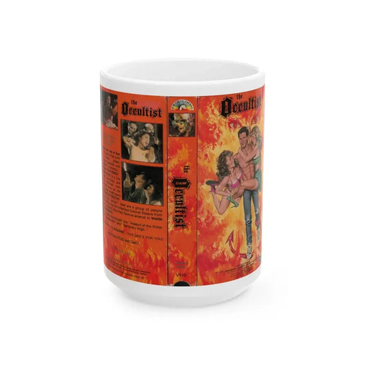 THE OCCULTIST (VHS COVER) - White Coffee Mug 15oz - Go Mug Yourself
