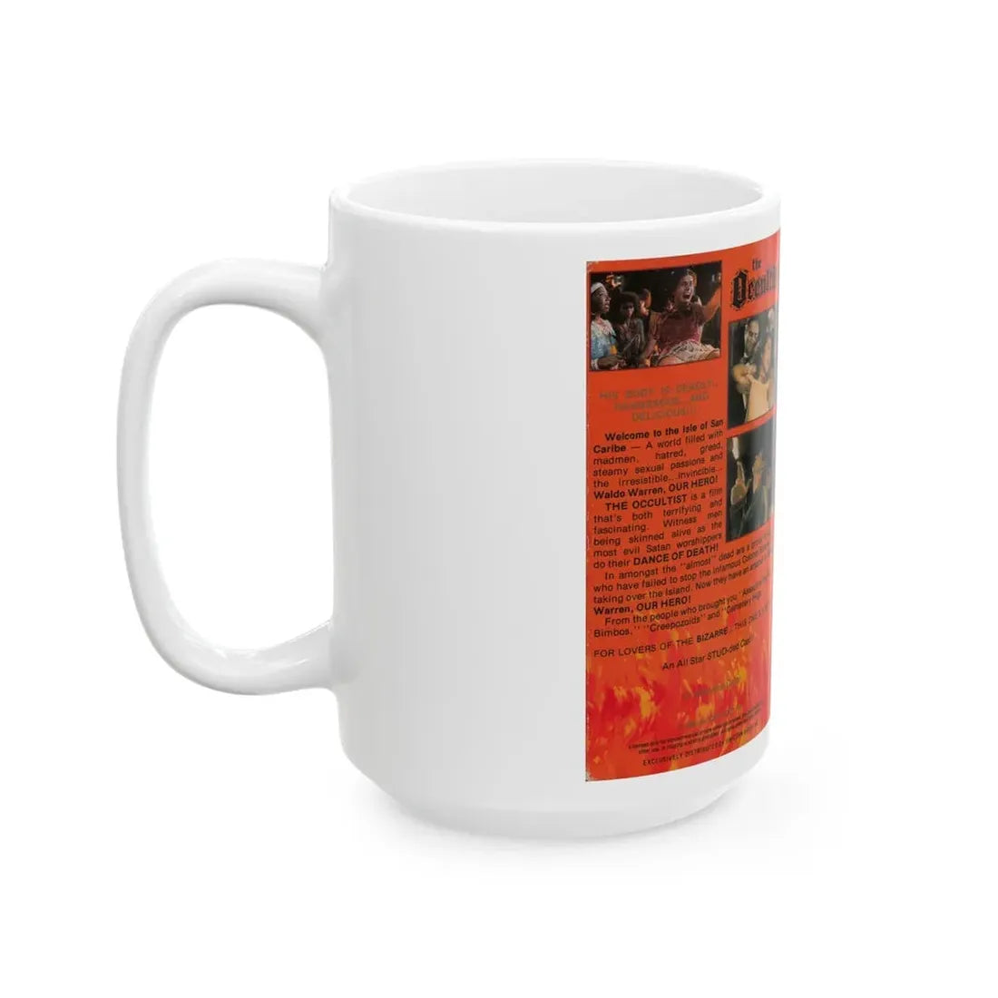 THE OCCULTIST (VHS COVER) - White Coffee Mug - Go Mug Yourself