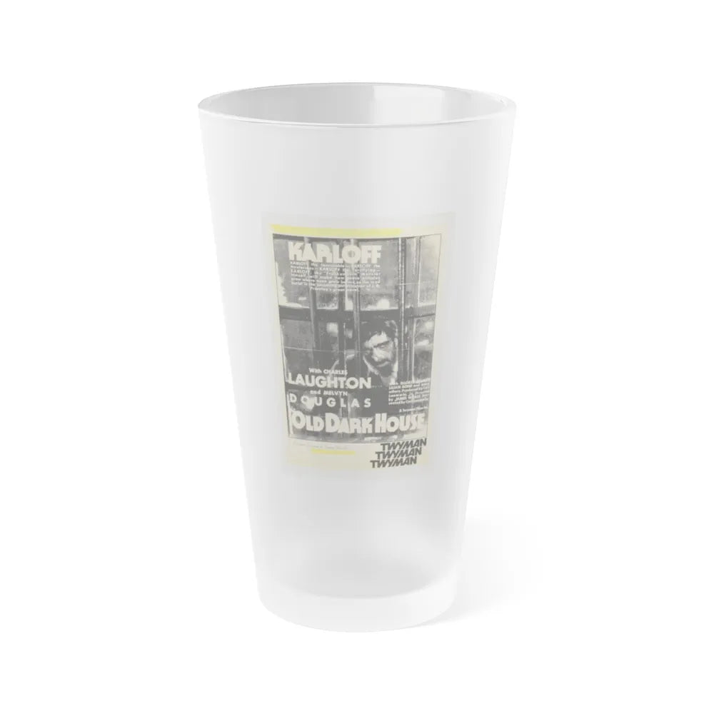 THE OLD DARK HOUSE 1932 Movie Poster - Frosted Pint Glass 16oz-16oz-Frosted-Go Mug Yourself