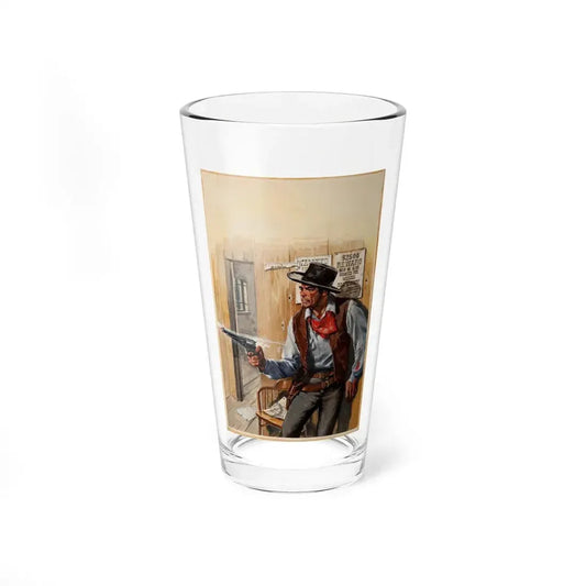 The Old West - Bad Bill Durnby, paperback cover - Pint Glass 16oz 16oz - Go Mug Yourself