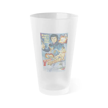 THE ONE ARMED EXECUTIONER 1981 Movie Poster - Frosted Pint Glass 16oz Default Title - Go Mug Yourself