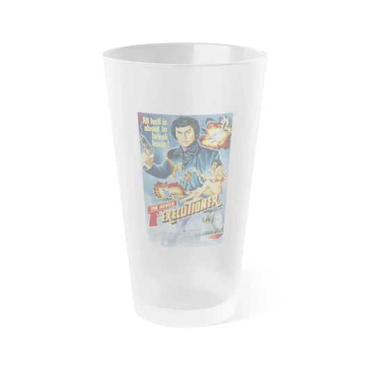 THE ONE ARMED EXECUTIONER 1981 Movie Poster - Frosted Pint Glass 16oz Default Title - Go Mug Yourself