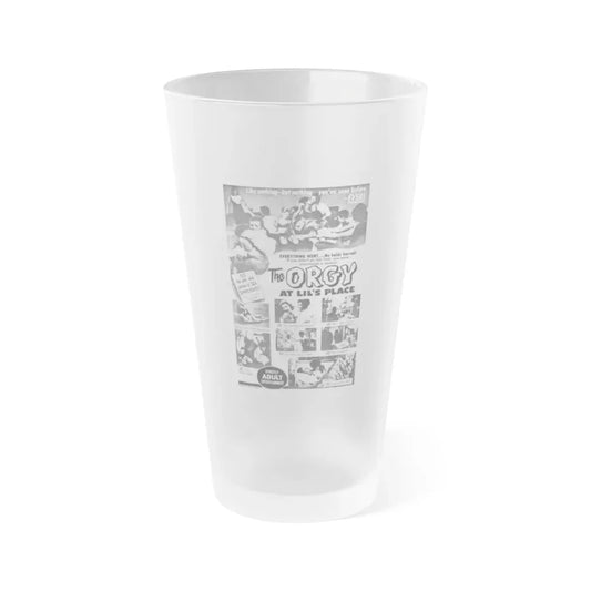 THE ORGY AT LIL'S PLACE 1963 Movie Poster - Frosted Pint Glass 16oz Default Title - Go Mug Yourself